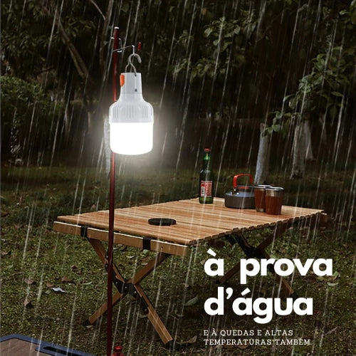 Luminix - Lâmpada de Led com Gancho para Camping e Pesca