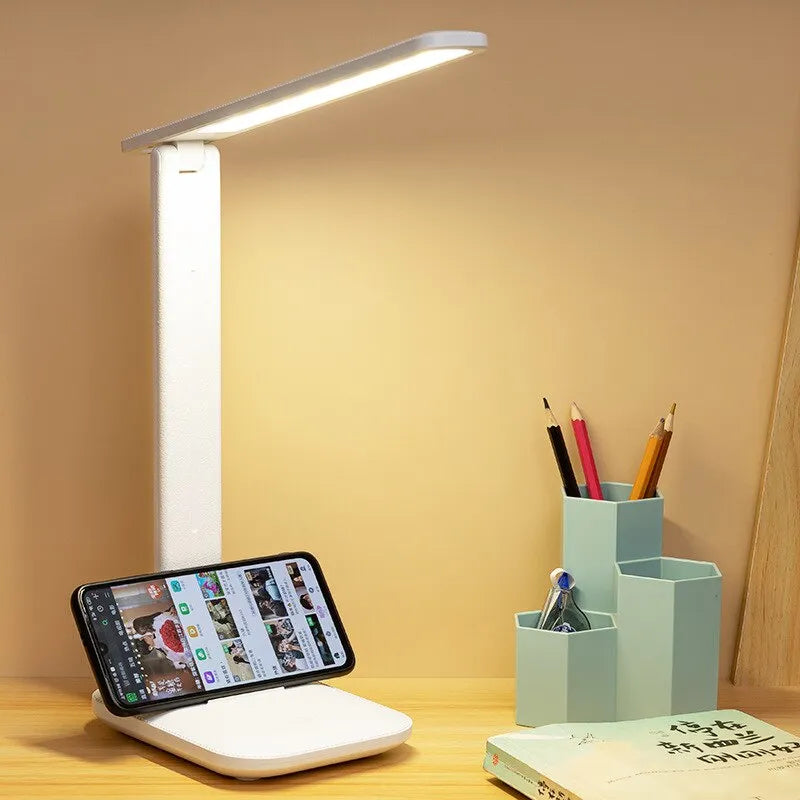 TouchLamp - Luminária de Mesa Touch Branca Flexível para Leitura